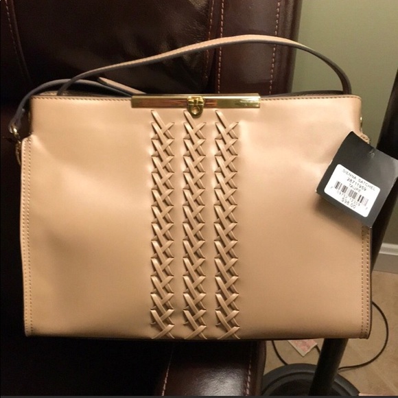 Nanette Lepore Handbags - NANETTE LEPORE SIENNA SATCHEL/CROSSBODY TAUPE NWT